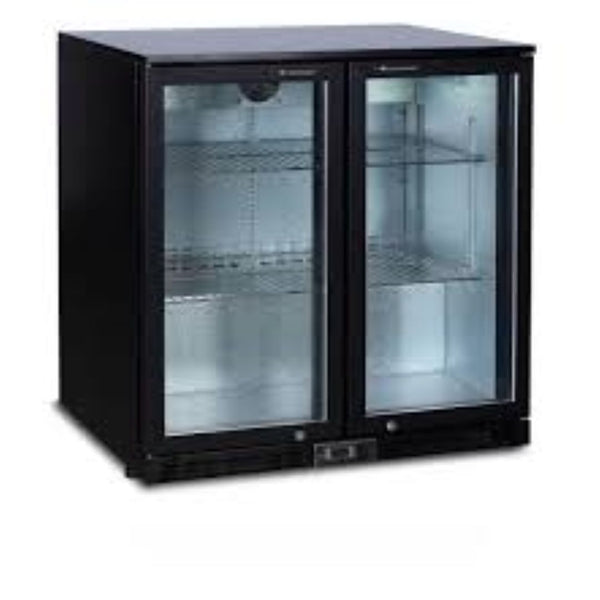 2 DOOR 900MM BEER FRIDGE 900X 505X 890H SLIDING DOOR